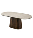 Eettafel - Japandi walnut keramisch 180cm