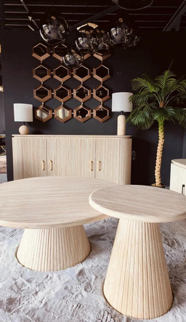 Salontafel - Travertine X Kimberly Rond