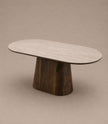 Eettafel - Japandi walnut keramisch 180cm