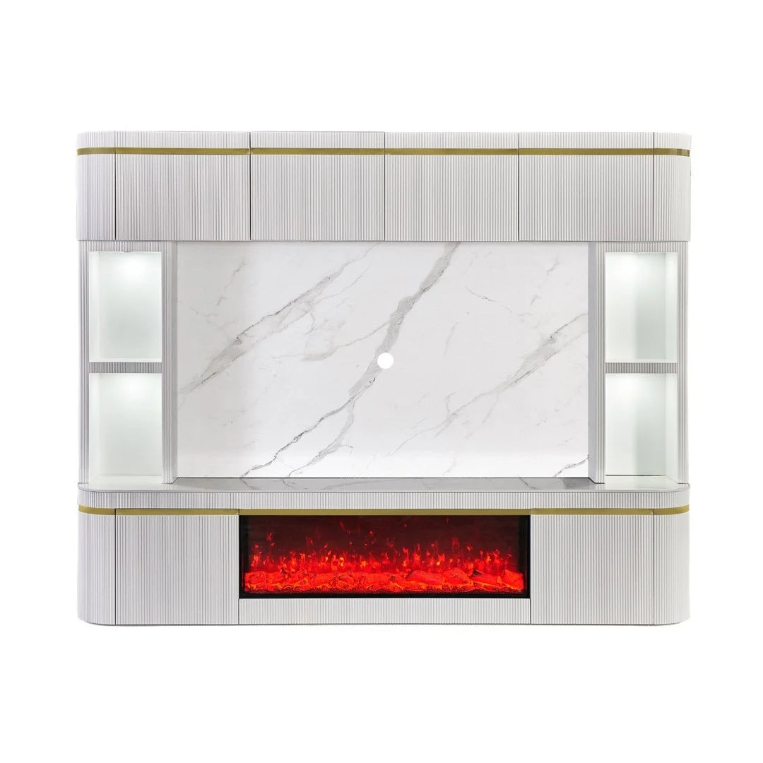 Ocean cinewall WHITE-GOLD 280x220x50