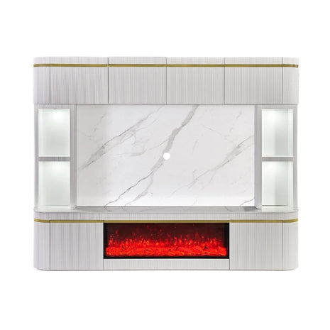 Ocean cinewall WHITE-GOLD 280x220x50