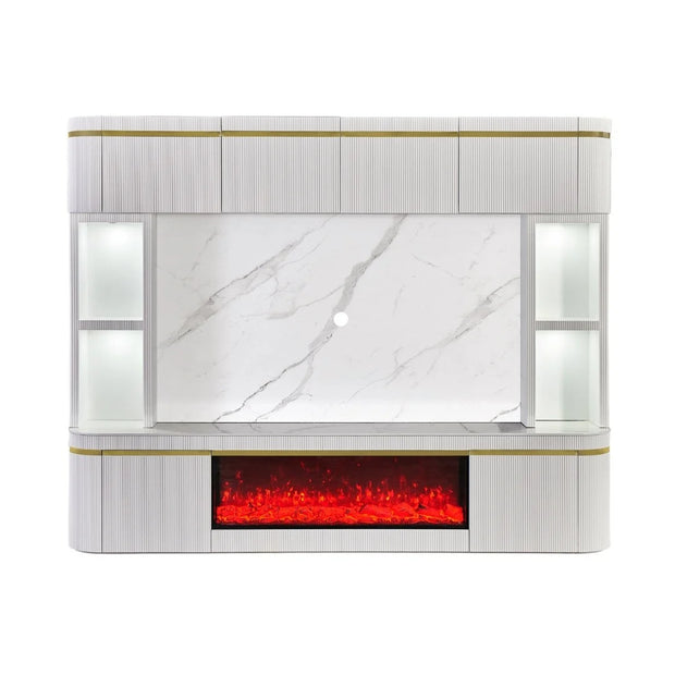 Ocean cinewall WHITE-GOLD 280x220x50