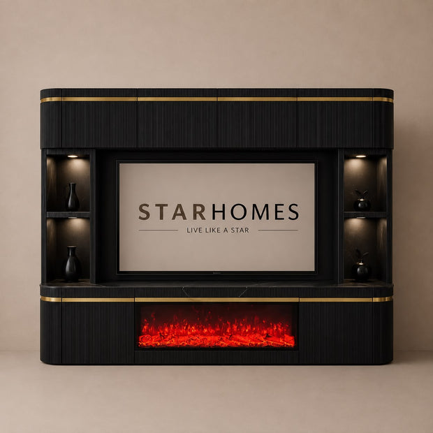 Ocean cinewall BLACK-GOLD 280x220x50
