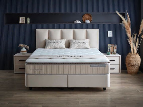 Boxspring - Birdybedd beige