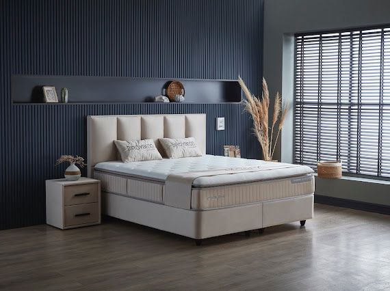 Boxspring - Birdybedd beige