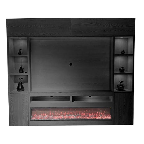 Black veneer cinewall 280X30X220