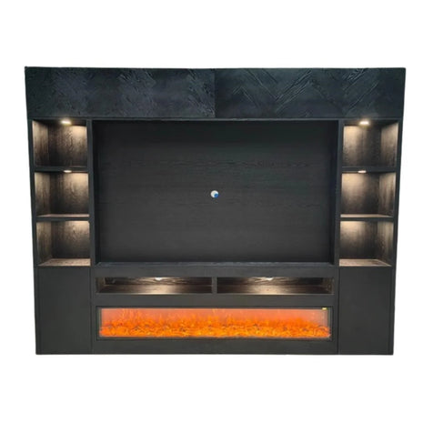 Black visgraat cinewall 280X30X220