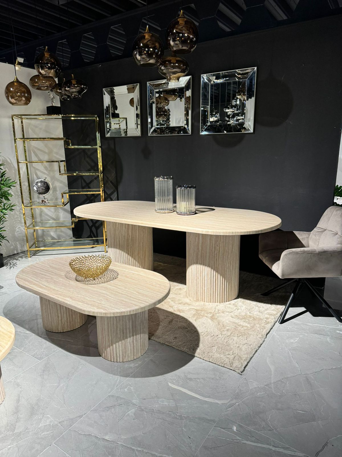 Eettafel Flinstone - Ovaal