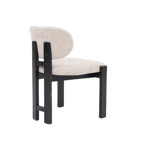 Eetkamerstoel - Desirey taupe/zwart