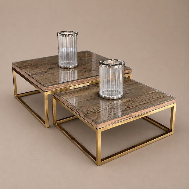 Salontafel Sleeperwood - Vierkant 2-Delig
