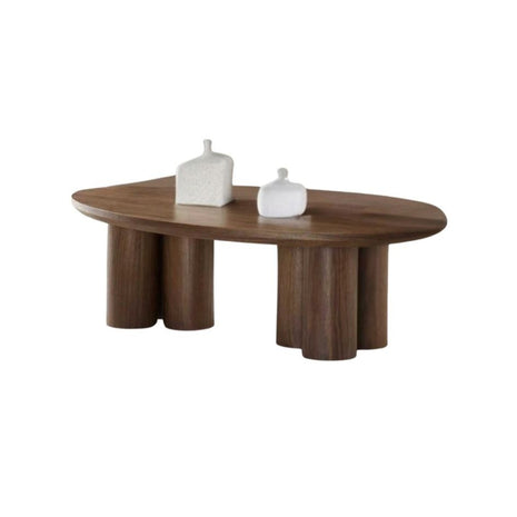 salontafel ovaal - Royal bruin veneer