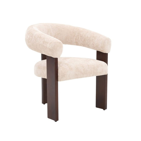 Eetkamerstoel - Sara creme/bruin