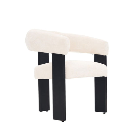 Eetkamerstoel - Sara wit/zwart