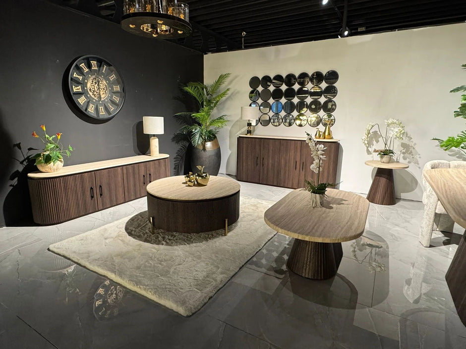 Eettafel - Travertin X Kimberly bruin