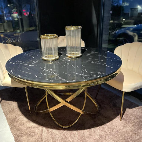 Eettafel - Calvin Zwart Marmer - Starhomes