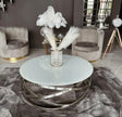 Salontafel - Calvin Zilver Witglas - Starhomes