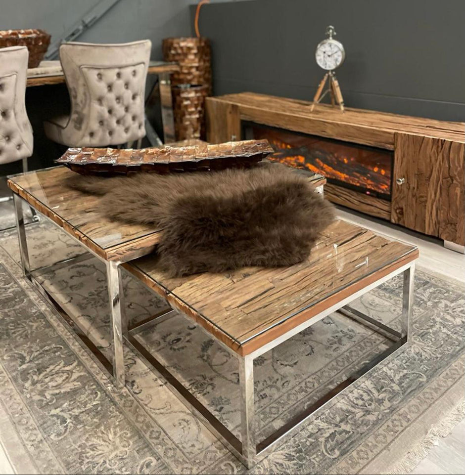 Salontafel - Doblo Zilver Square Sleeperwood - Starhomes