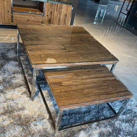 Salontafel - Doblo Zilver Square Sleeperwood - Starhomes